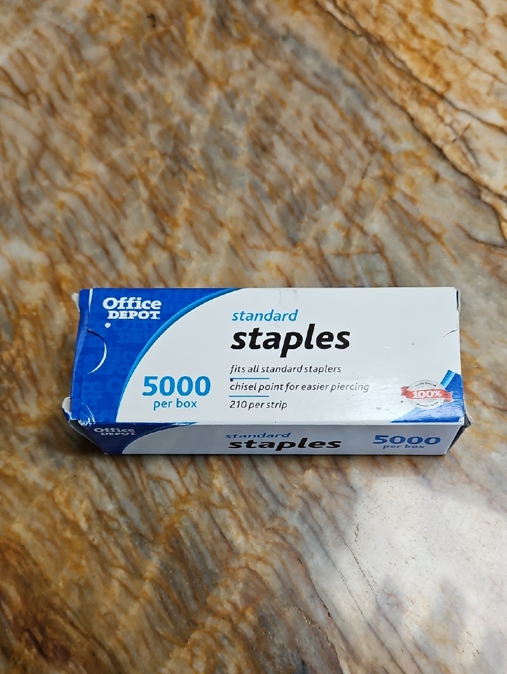 OFFICE DEPOT Standard Staples 5000 Box NEW